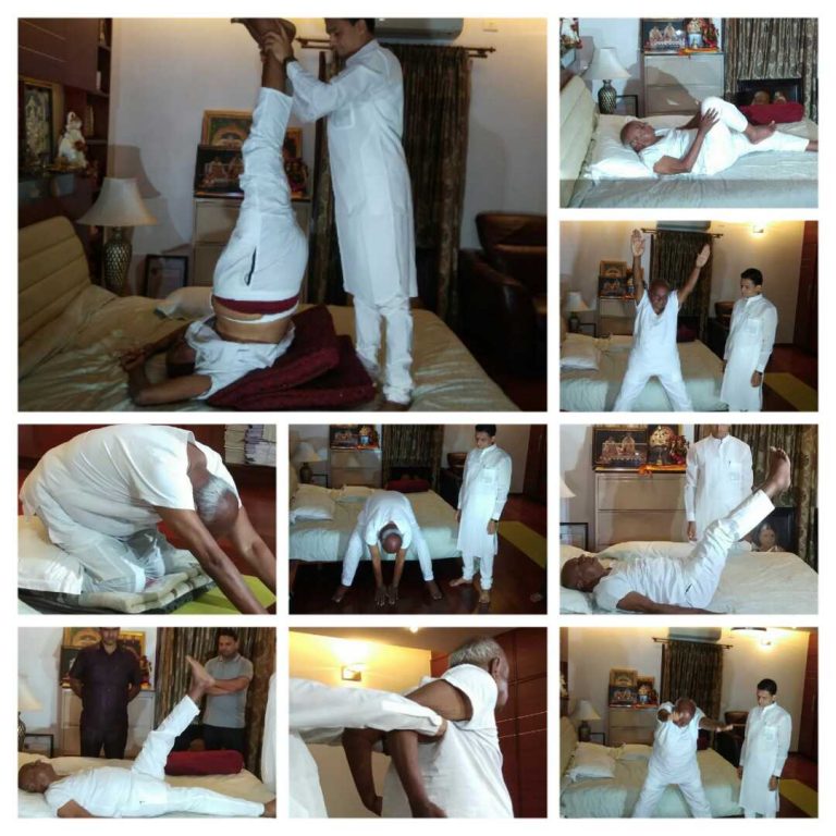 ಪ್ರಧಾನಿ ಫಿಟ್ನೆಸ್ ಚಾಲೆಂಜ್‌ಗೆ ಯೋಗದ ಮೂಲಕ ಉತ್ತರ ನೀಡಿದ ದೊಡ್ಡಗೌಡರು!