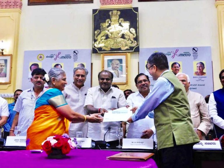 ಕೋನಪ್ಪನ ಅಗ್ರಹಾರ ಮೆಟ್ರೋ ನಿಲ್ದಾಣ ನಿರ್ಮಾಣ: ಇನ್‍ಫೋಸಿಸ್ ಪ್ರತಿಷ್ಠಾನದೊಂದಿಗೆ ಒಡಂಬಡಿಕೆಗೆ ಸಹಿ