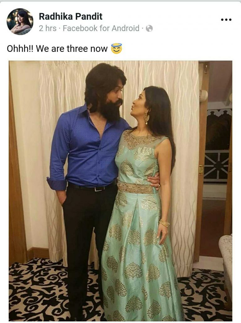 ಅಭಿಮಾನಿಗಳಿಗೆ ಸಿಹಿ ಸುದ್ಧಿ ನೀಡಿದ ಯಶ್ ದಂಪತಿ: ಯಶ್-ರಾಧಿಕ ಇದೀಗ ಮೂರು ಮಂದಿ