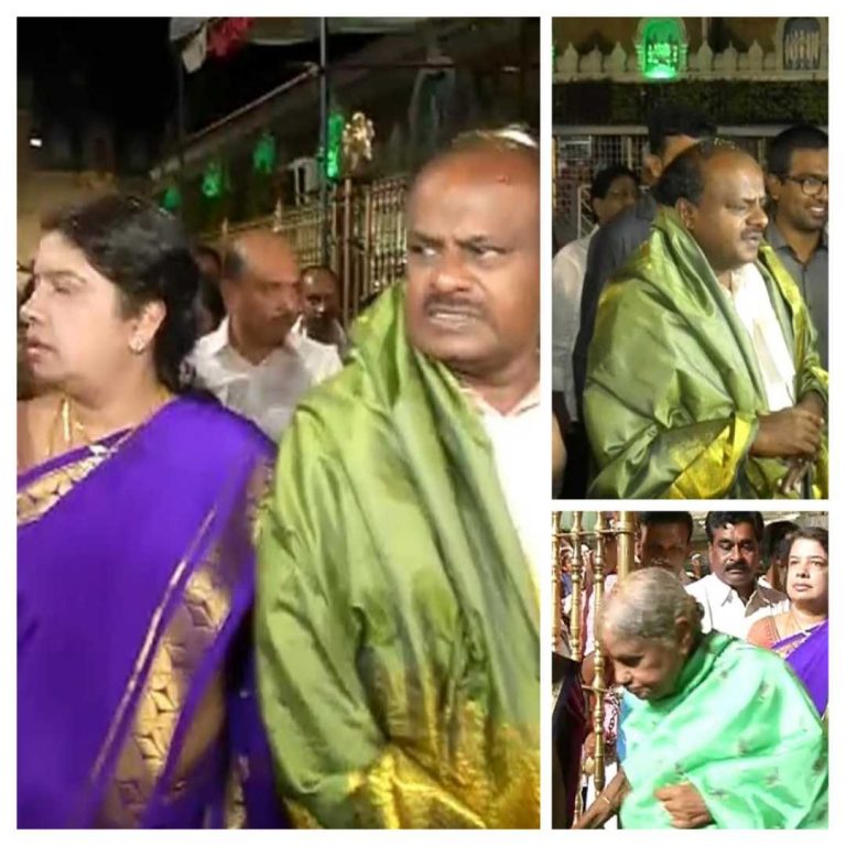 ಖಗ್ರಾಸ ಚಂದ್ರಗ್ರಹಣ: ತಿಮ್ಮಪ್ಪನ ಮೊರೆ ಹೋದ ಗೌಡರ ಕುಟುಂಬ