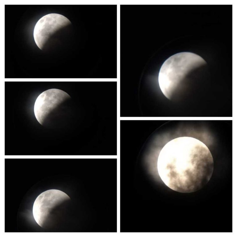 ಖಗ್ರಾಸ ಚಂದ್ರಗ್ರಹಣ: ಭುವಿಯ ಛಾಯೆಯಲ್ಲಿ ಮಿಂಚಿ ಮರೆಯಾದ ಚಂದಮಾಮ