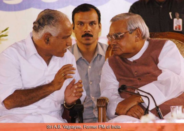 ವಾಜಪೇಯಿ ನಿಧನ: ಯಡಿಯೂರಪ್ಪ ಸಂತಾಪ