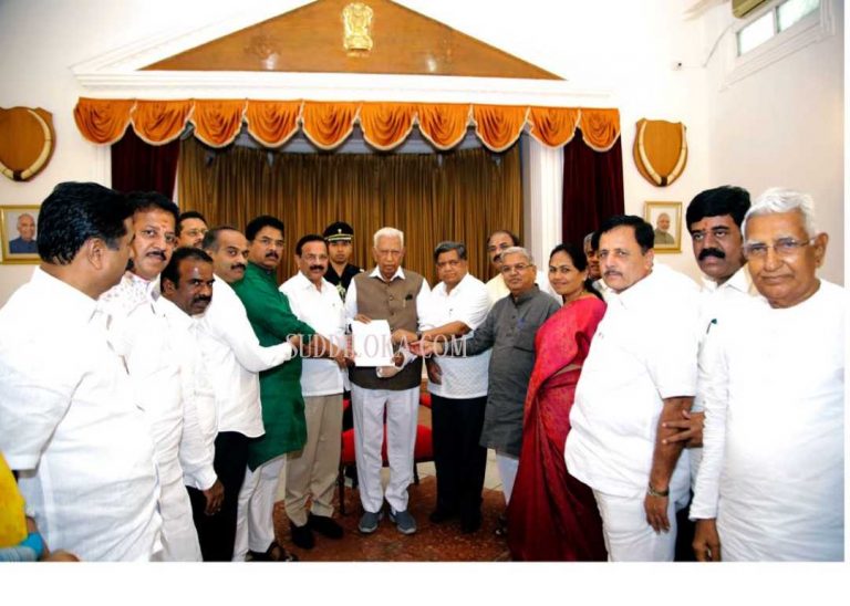 ಸಿಎಂ ವಿರುದ್ಧ ರಾಜ್ಯಪಾಲರಿಗೆ‌ ದೂರು ನೀಡಿದ ಬಿಜೆಪಿ