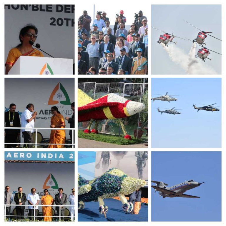 12 ನೇ ಏರ್ ಶೋಗೆ ರಕ್ಷಣಾ ಸಚಿವೆ ಚಾಲನೆ: ಆಗಸದಲ್ಲಿ ಲೋಹದ ಹಕ್ಕಿಗಳ ಕಲರವ ಆರಂಭ