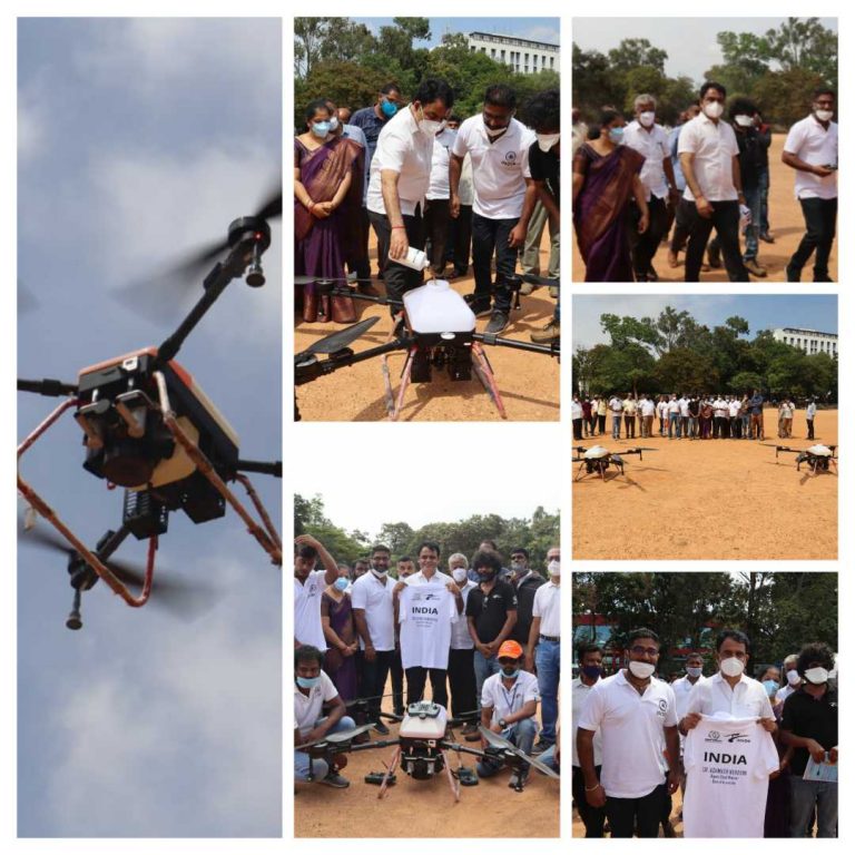 ಕೋವಿಡ್ 19 ವಿರುದ್ಧ ಡ್ರೋಣ್ ಮೂಲಕ ಹೋರಾಟ