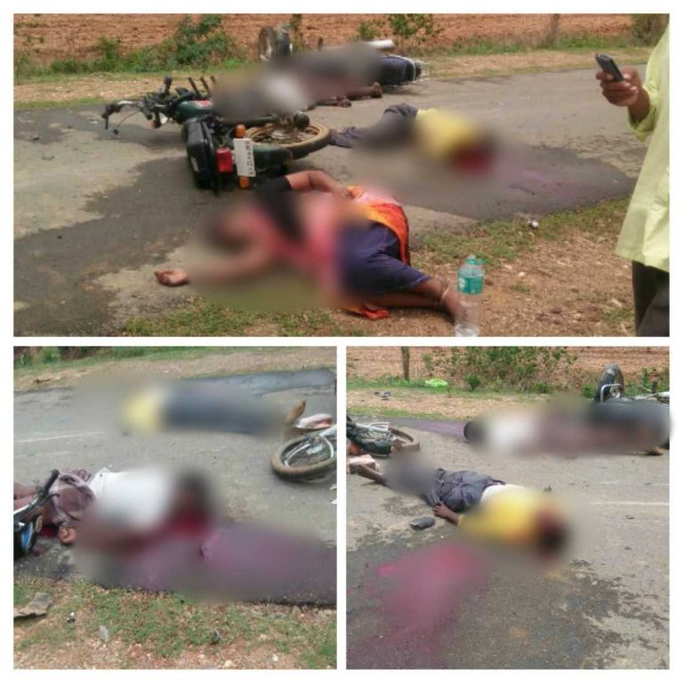 ದ್ವಿಚಕ್ರ ವಾಹನಗಳ ನಡುವೆ ಡಿಕ್ಕಿ: ಬೈಕ್ ಸವಾರರು ಸ್ಥಳದಲ್ಲೇ ಸಾವು!