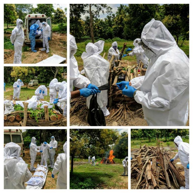 ಕೊರೊನಾ ಮೃತನ ಅಂತ್ಯ ಸಂಸ್ಕಾರದಲ್ಲಿ ಪಾಲ್ಗೊಂಡು ಆದರ್ಶ ಮೆರೆದ ಸಂಸದ ಡಿ.ಕೆ ಸುರೇಶ್