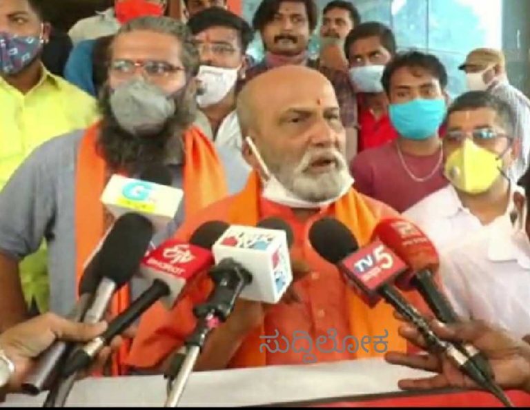 ಶ್ರೀರಾಮಸೇನೆಯಿಂದ ಅಯೋಧ್ಯೆಗೆ ಅಂಜನಾದ್ರಿ ಬೆಟ್ಟದ ರಜತ ಕವಚ ಲೇಪಿತ ಶಿಲೆ ರವಾನೆ: ಮುತಾಲಿಕ್