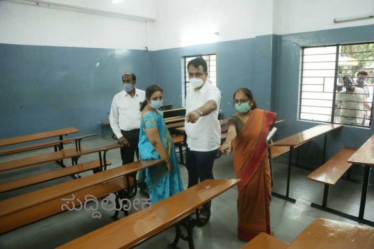 ಸಿಇಟಿ ಪರೀಕ್ಷಾ ಕೇಂದ್ರ ಪರಿಶೀಲಿಸಿದ ಡಿಸಿಎಂ