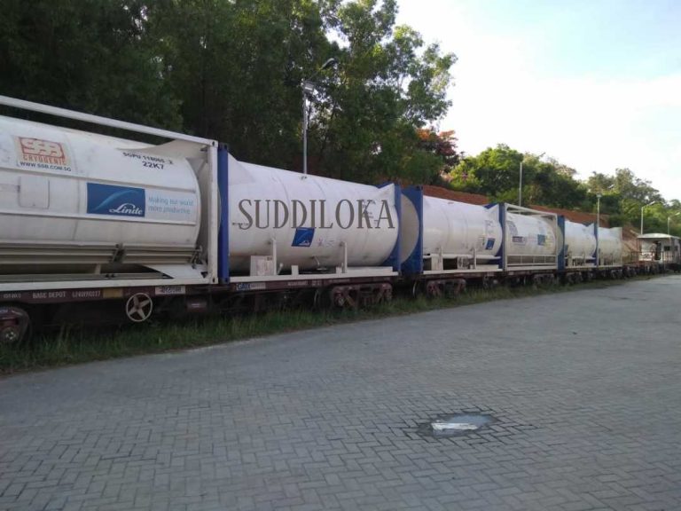 THE NINTH OXYGEN EXPRESS REACHED ICD WHITEFIELD, BENGALURU TODAY